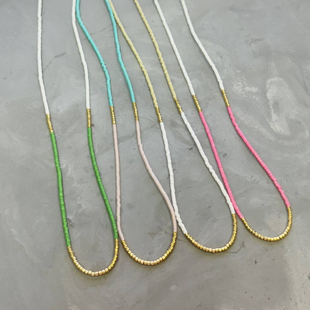 Lithe Beaded Necklace - Choose  your color