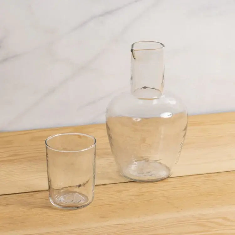 Pebble Glass Bedside Carafe