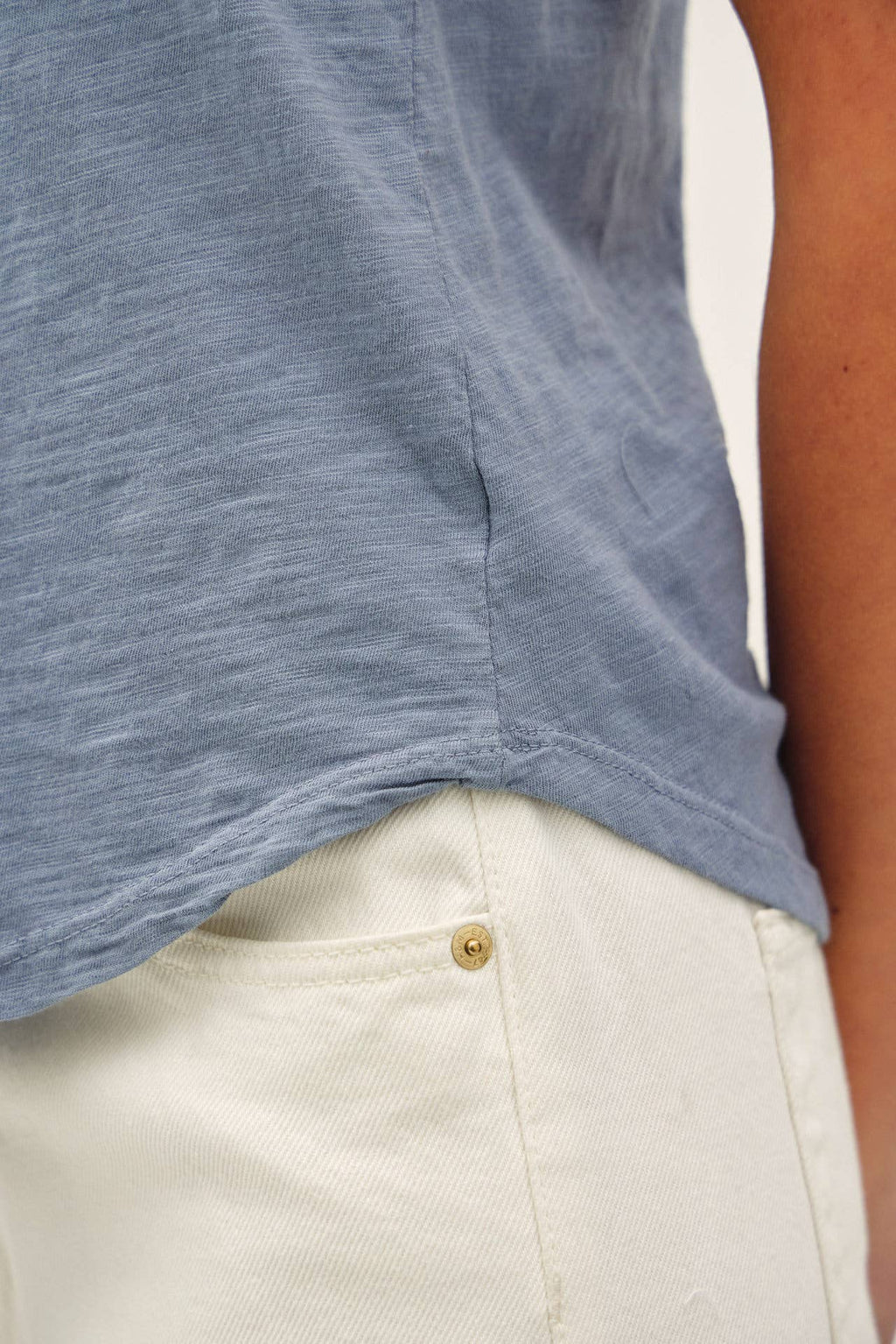 NEW SHADE-BASIC CAP SLEEVE GARMENT DYED TOP