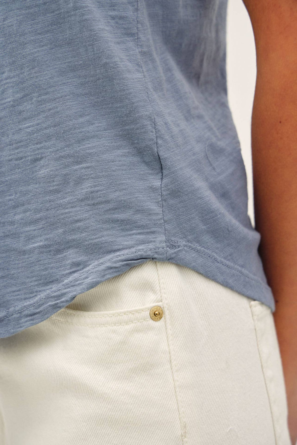 NEW SHADE-BASIC CAP SLEEVE GARMENT DYED TOP