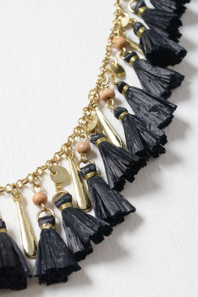 Solid Tassel Chain Fashion Necklace