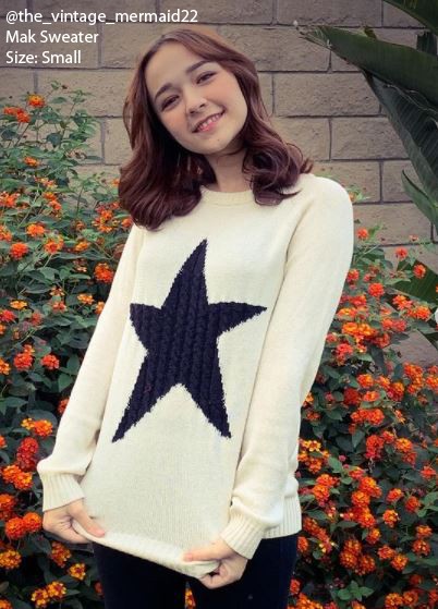 Star Jacquard Round Neck Pullover Sweater available in 3 colors