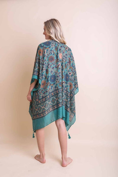 Touch of Morocco Tapestry Tassel Kimono available in multiple colors