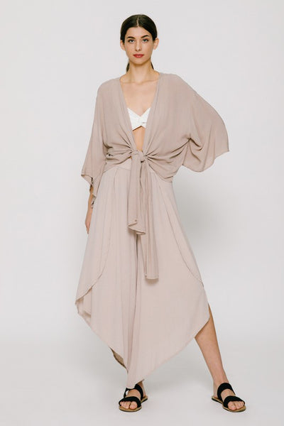 Ellen Kimono Cardigan available in Stone Ivory Denim Blue and Black