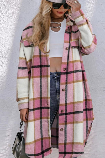 Oversized Plaid Jacket